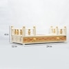 D'Dass Multi Color Mdf and Sheesham Wooden Temple For Pooja