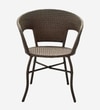 Ballarat  Wicker Chair In  Bombay Brown Tone Finish