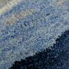 Lilith Navy Abstract Hand-Tufted Viscose 6X4 Feet Carpet