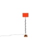 Edythe Orange Cotton Shade Floor Lamp