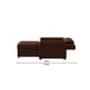 Serta 3 Seater Pull Out Sofa cum Bed  in Brown Colour