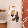 Devansh Metal Electric Wall Light in Antique Gold Colour with Multi Shade Count of 1 Light