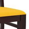 Arabia-Fabio 4 Seater Dining Table With Set Of 4 Chairs (Colour- Matty Yellow, Finish- Mahogany)