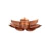 Flower Tealight Holder Set Of 4 In Copper Colour