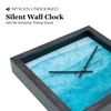 Calm Blue Contemporary Wall Clock