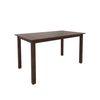 Seattle Starter Dining Set 1+6 (Rubberwood, Dark Cappuccino Finish)