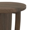 Kaya Solid Wood Side Table in Danish Walnut Finish
