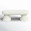 Bremfi Boucle 2 Seater Modern Ottoman Bench in Off white  Color