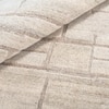 Handmade Round Wool Rug Modern Abstract Beige 10 Feet Carpet