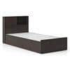 Amy Engineered Wood Single Size Box Storage Bed In Dark Wenge Finish