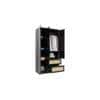 Ren 3 Door Wardrobe with Rattan Drawer