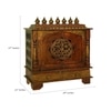 D'Dass Dark Polish Sheesham and Mdf  Wall Hanging Wooden Temple For Pooja
