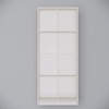 8 Shelves Open Multipurpose Matrix Kitchen Cabinet In Highland Pine Finish
