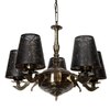 Devansh Metal Wall Mounted Lamp With Black Cotton Shade