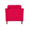 Menta Boucle Fabric Lounge Chair in Red Colour