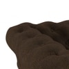 Winchester Premium 1 Seater Fabric Sofa in Dark Earth Colour