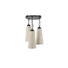 Ledger Off-White Natural Fiber Cluster Hanging Light