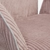 Cotton Fabric Dining Chair in Pink Colour
