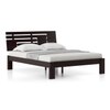 Stockholm Bed (Solid Wood) (Mahogany Finish, Queen Bed Siz, Box Storage)