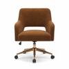 Doe Buck Lotsee Modern Brown Boucle Office Chair
