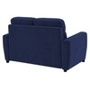 Alvaro Velvet 2 Seater Sofa Navy Blue Color