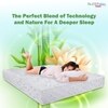 Nirvana Bamboo Fabric with Herb Fresh Technology 7 Zone 6 Inch Single Latex Foam Mattress L x W 75 inch x30 inch