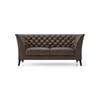Weston 2 Seater Luxury Italian Leather Sofa In French Roast