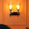 Eliante Modern Wall Lights Mild Steel & Glass Material Gold & Champaign Finish