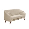 Nilo Velvet 3 Seater Sofa in Cream Colour