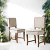 Globally Indian Sheesham Wood 8 Seater Dining Set With Upholstered Chairs Back And Seat In Beige Color