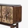 Tajni Solid Wood Sideboard in Brown Colour