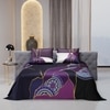 Stoa Paris Super King Size Enriched Cotton Bedsheet with 4 Pillow Covers  Size Bur Burgundy