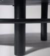Vway Solid Wood Coffee Table In Black Finish