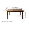 Oakmont Sheesham Wood Dining Table In Teak Finish