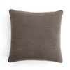 Marina Knit Cotton Cushion Cover  Dark Coffee 22X22  Inches