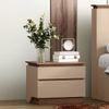 Sydney Bedside Table in Beige High Gloss Finish