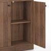 Oswald Glass cabinet in Classic walnut Finish