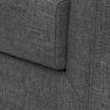 Windsor Premium 1 Seater Fabric Sofa in Smoke Grey Colour