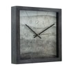 Charcoal Grey Dial Contemporary Wooden Wall Clock