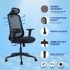 Kepler Brooks Opus HB Office Desk Chair in Black Colour