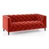Henrietta 3 Seater Fabric Sofa (Tuscan Red)