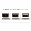 Bluewud Mannsae Plus Engineered Wood Tvcabinet In Brown Maple & White Finish