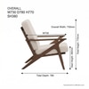 Scandinavian Aston One Seater Sofa Cocoa Finish