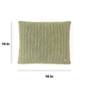 Holly Dried Herb Knitted Cushion Cover  16X16 Inches
