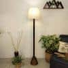 Brice Beige Jute Floor Lamp with Beige Jute Base