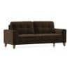 Verona Premium 3 Seater Fabric Sofa in Dark Earth Colour