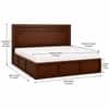 Sahaj Solid Wood Comfort King Bed Hydraulic Storage Provincial Teak Finish Mattress 72 x 78 Inches