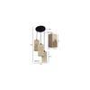 Kasen Beige Bamboo Cluster Hanging Light