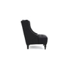 Denny Fabric Accent Chair in Black Colour
