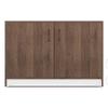 Alex 12 Pair Shoe Rack in Classic Walnut Finish
